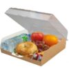 Platter boxv with hinged lid