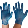 vinyl gloves blue