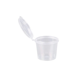 Portion / Sauce Cup with Hinged Lid