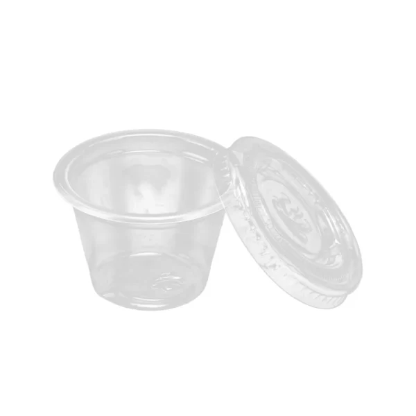 portion cup with lid