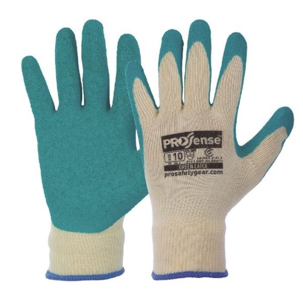 Knitted diamond poly cotton gloves