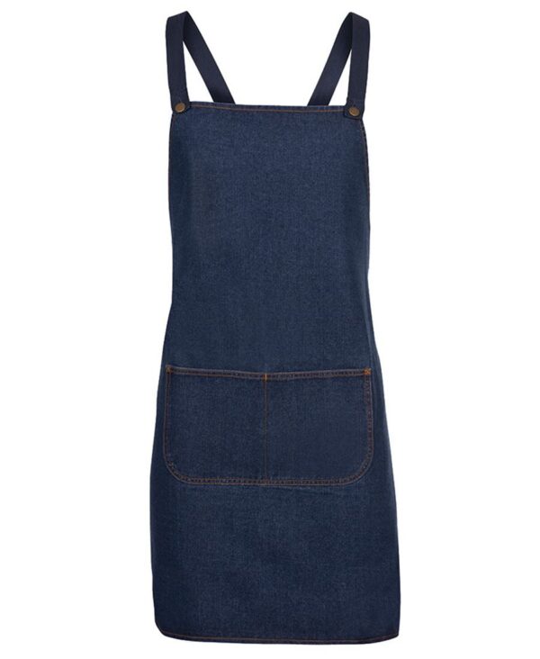 CROSS BACK DENIM APRON (WITHOUT STRAP)