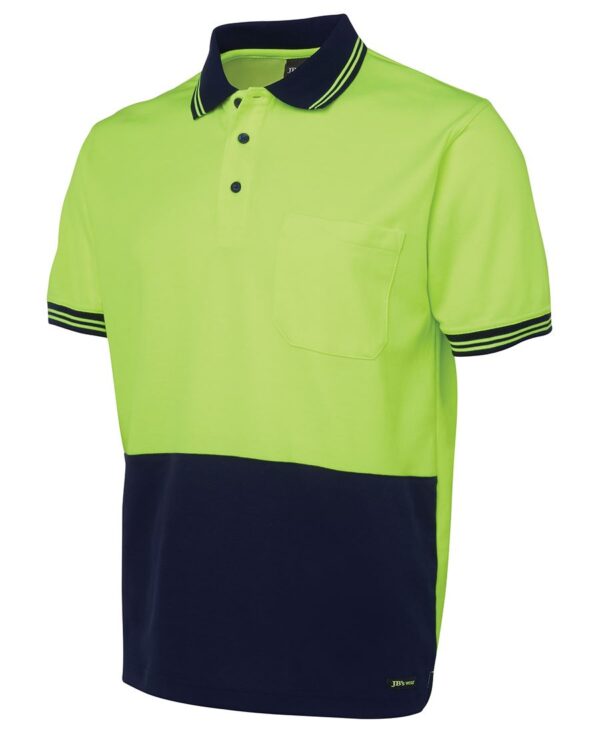 HI VIS S/S COTTON BACK POLO