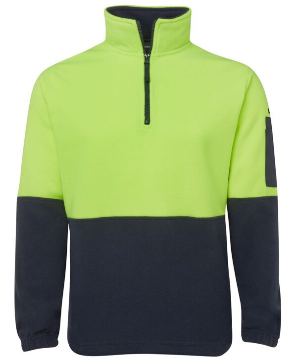 JB'S HI VIS 1/2 ZIP POLAR FLEECE